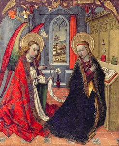 De Annunciatie, 15e eeuw door Jaume Huguet