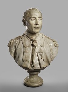 Portretbuste van John Paul Jones, gemodelleerd 1780, gegoten 1787-89