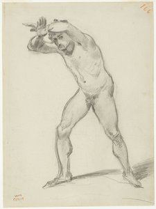 Staande mannelijke naakt door Jean-Baptiste-Camille Corot