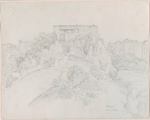 Uitzicht op Narni door Jean-Baptiste-Camille Corot