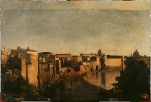 De Tiber in Rome, tussen 1856 en 1862