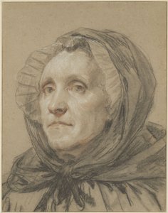 Portret van de moeder van de kunstenaar door Jean-Baptiste Greuze