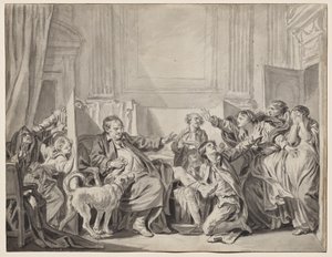 De schuldige en berouwvolle dochter door Jean-Baptiste Greuze