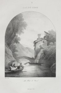 Reis naar Italië in 1822 door Jean-Baptiste Isabey