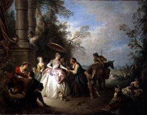 De Waarzegster door Jean Baptiste Joseph Pater