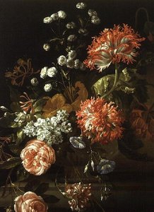 Stilleven van Diverse Bloemen door Jean Baptiste Monnoyer