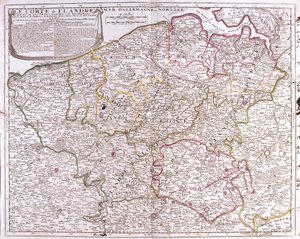 Frankrijk (regio: Nord-Pas-de-Calais), groot deel van België (uitgezonderd zuidoosten), Nederland (Zeeland, Noord-Brabant)