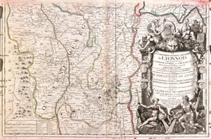 Rhône-Alpes, zuidoost Auvergne, Frankrijk door Jean Baptiste Nolin