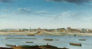 Port Saint-Bernard gezien vanaf het Arsenaal door Jean Baptiste Raguenet