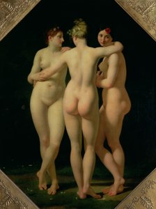 De Drie Gratiën door Jean Baptiste Regnault