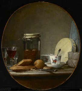Pot Abrikozen door Jean Baptiste Simeon Chardin