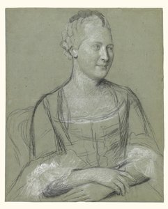 Portret van een vrouw door Jean-Étienne Liotard