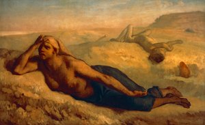 Hagar en Ismaël door Jean Francois Millet