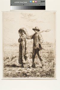 Vertrek naar het werk door Jean Francois Millet