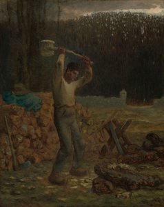De houthakker door Jean-Francois Millet