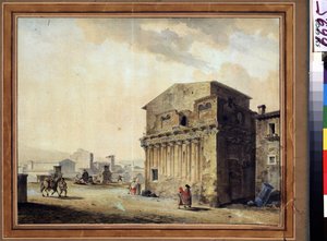 Rome, het huis van Pontius Pilatus door Jean François Thomas de Thomon