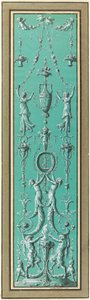 Paneel van arabesken voor het Hôtel de Salm, Parijs door Jean Guillaume Moitte