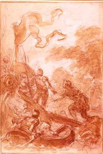 Orlando verlaat het eiland door Jean Honore Fragonard