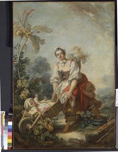 De vreugden van het moederschap door Jean Honore Fragonard