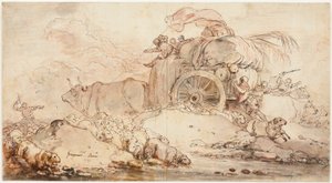 De stilstaande wagen