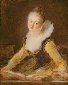 De Studie, of Het Lied door Jean Honore Fragonard