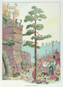Druïdenfestival bij Maennelstein, Elzas, illustratie uit 