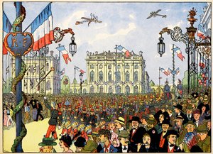 Mijn dorp, degenen die niet vergeten: 14 juli door Jean Jacques (1873 1951) Waltz