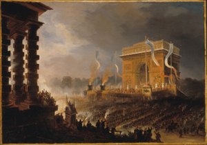 Fête de la Fraternité bij de Arc de Triomphe de l