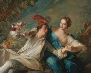 De geliefden door Jean-Marc Nattier