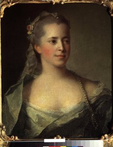 Portret van een dame door Jean Marc Nattier