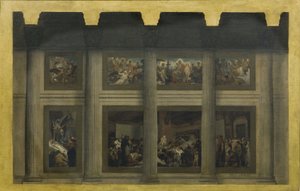 Schets voor het Pantheon: De dood van Sint Genevieve