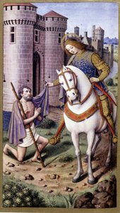 Sint Martinus na Jean Bourdichon