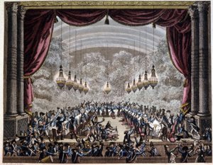 Franse revolutie: banket van bewakers in Parijs, c.1750-1800