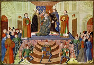 De Kroning van Hendrik IV van Engeland door Jean (after) Froissart