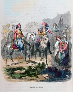 Slag bij Nezib, 1839 1847 door Jean Adolphe Beauce