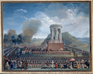 Feest van de federatie in Besançon 14/07/1790