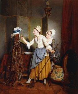 Het Kleden van een Mannequin; La Toilette de Mannequin, 1835