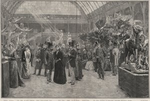 De Openingsdag van de Société nationale des beaux-arts in het Palais des Champs-Elysées, Parijs