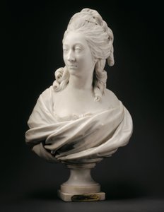 Buste van Anne-Marie-Louise Thomas de Domangeville de Sérilly, gravin de Pange, 1780 door Jean Antoine Houdon