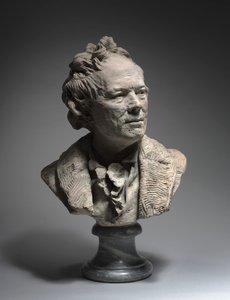 Portret van Christoph Willibald Gluck door Jean Antoine Houdon