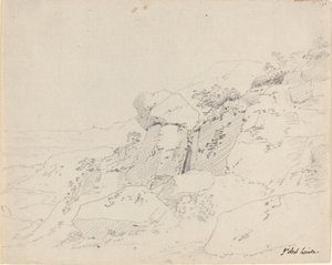 Gletsjerkeien aan de Rand van een Berg door Jean Antoine Linck