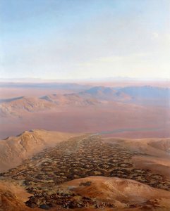 Panoramisch uitzicht op de verovering van de Smala van Abd El-Kader, 16 mei 1843