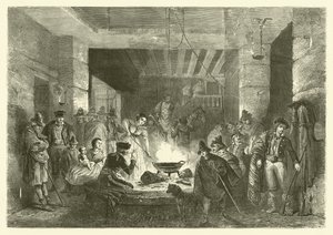 Posada, een herberg in de Sierra Nevada, Spanje door Jean Antoine Valentin Foulquier