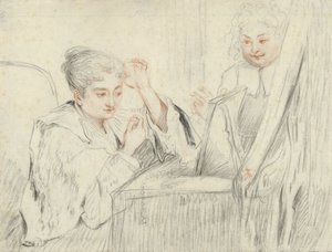 Rosalba Carriera aan haar toilet