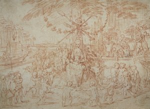 Allegorie op de lente of de jonge tuiniers door Jean Antoine Watteau