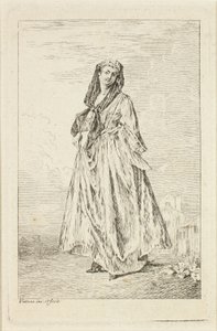 Modefiguren door Jean Antoine Watteau