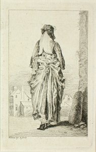Modefiguren door Jean Antoine Watteau