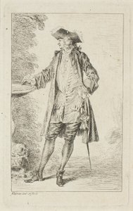 Modefiguren door Jean Antoine Watteau