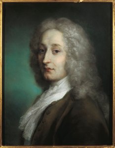 Portret van Jean-Antoine Watteau door Jean Antoine Watteau