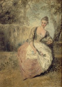De ongeruste minnaar door Jean Antoine Watteau